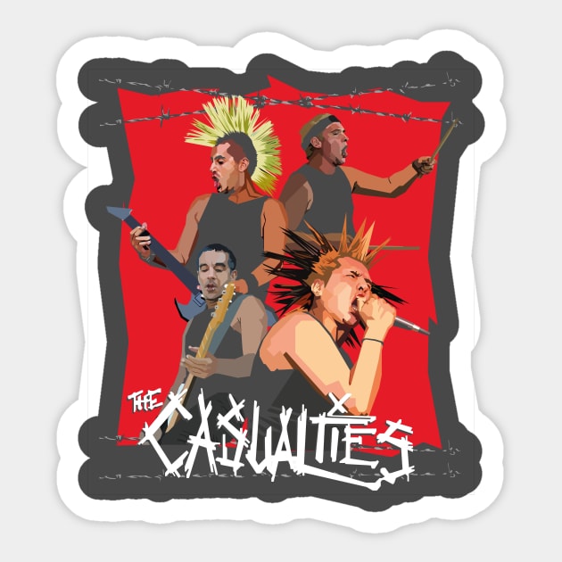 The Casualties Sticker by difrats